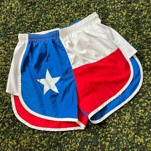 Texas flag running shorts S